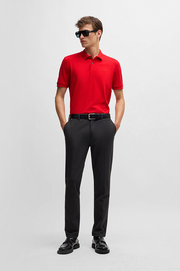 ΜΠΛΟΥΖΑ POLO (Never Out of Stock) BOSS - 617 ΚΟΚΚΙΝΟ